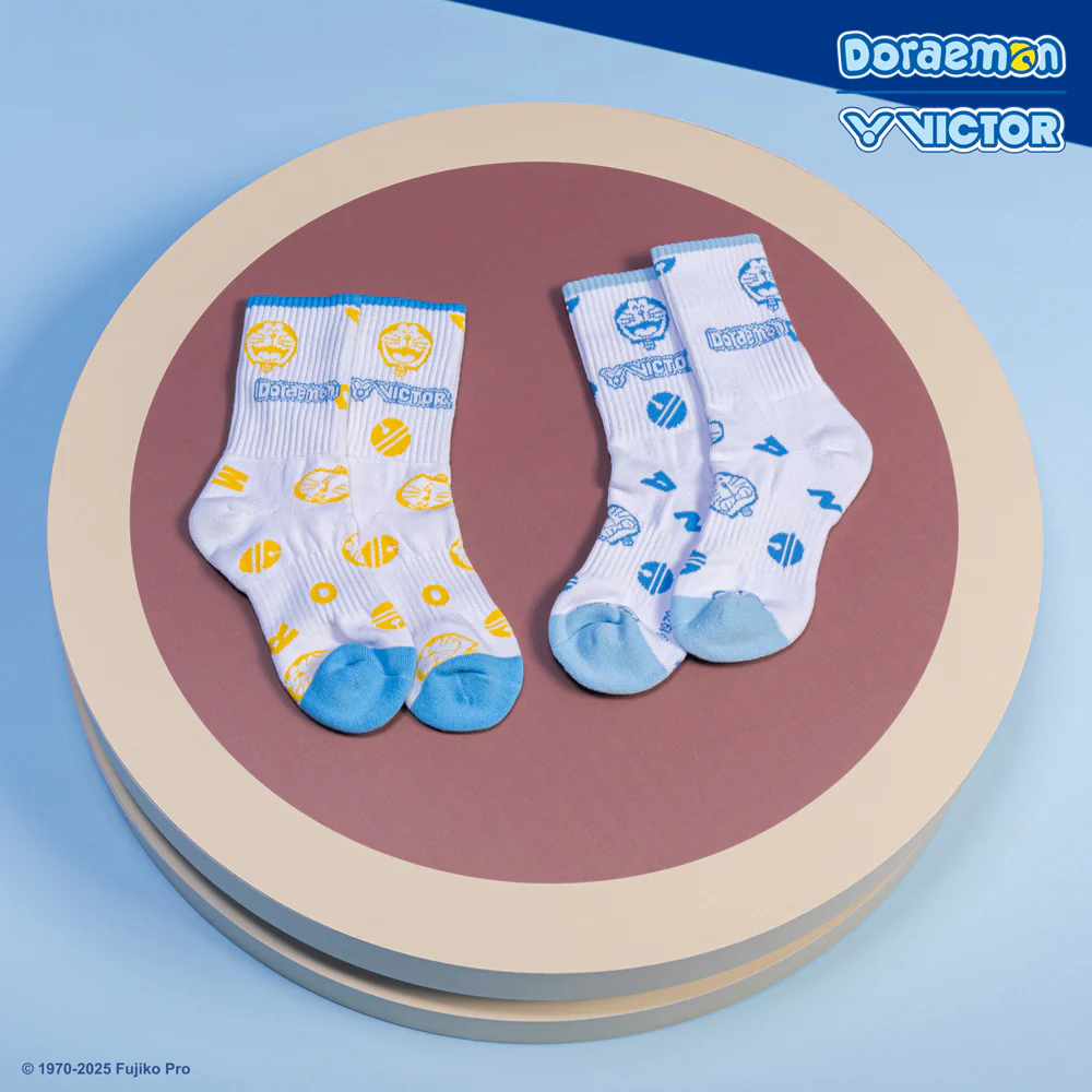 Victor X Doraemon SK513DRM Quarter Socks - Image 3